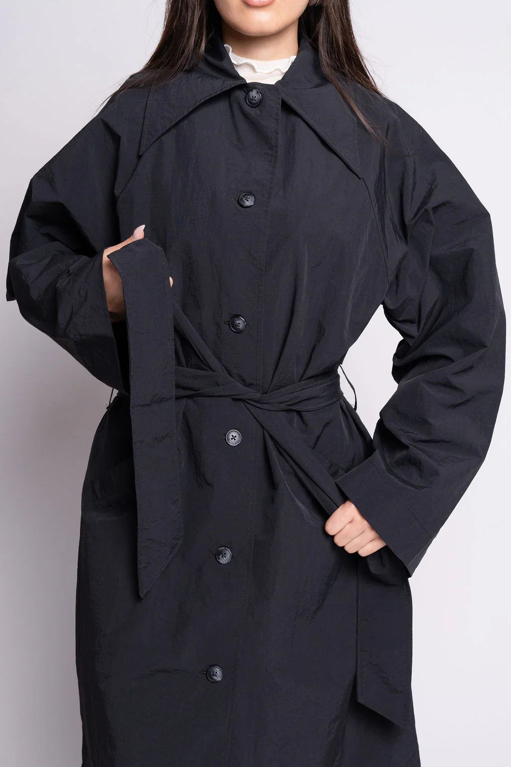 Cory Trench – Black Nylon | A Bronze Age Ethical Fashion – SWEVEN