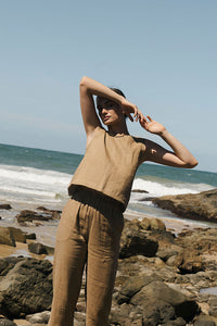 Reversible Contrast Tank - Latte