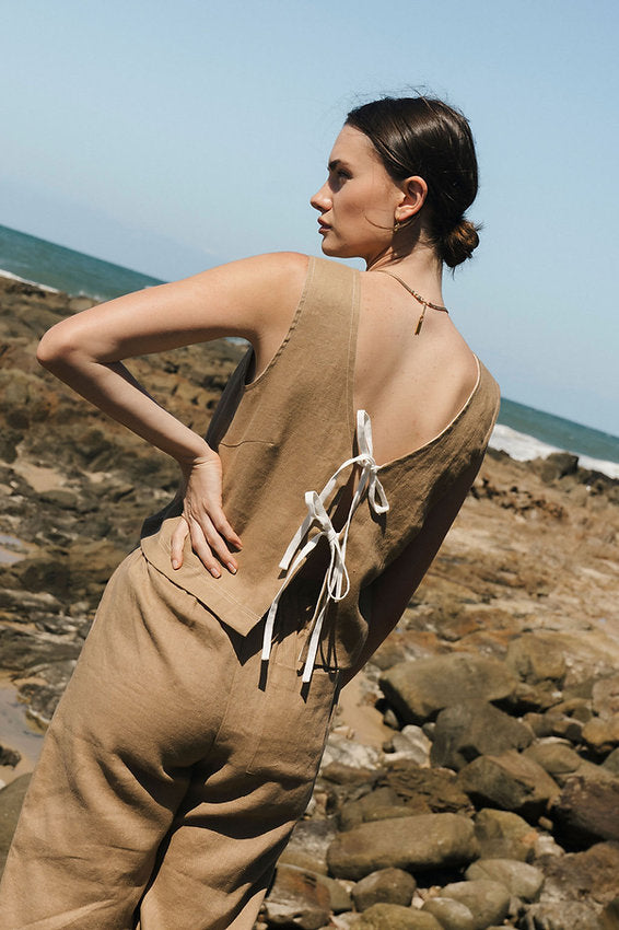 Reversible Contrast Tank - Latte