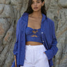 Cobalt Pinstripe
