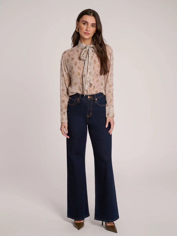 Lily Wide Leg - Blue Butterfly