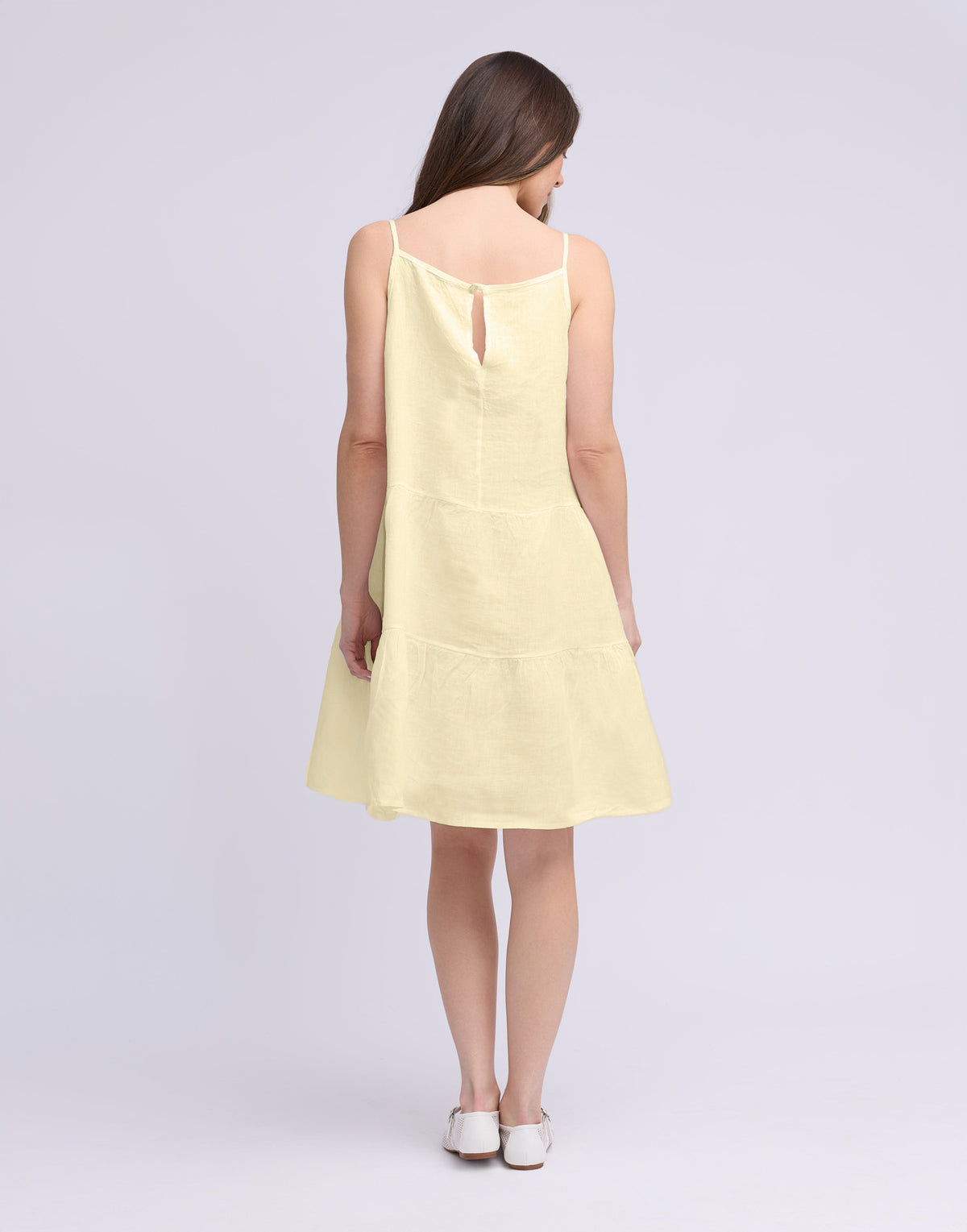 Isabella Dress - Giallo - Yoga Jeans - side view