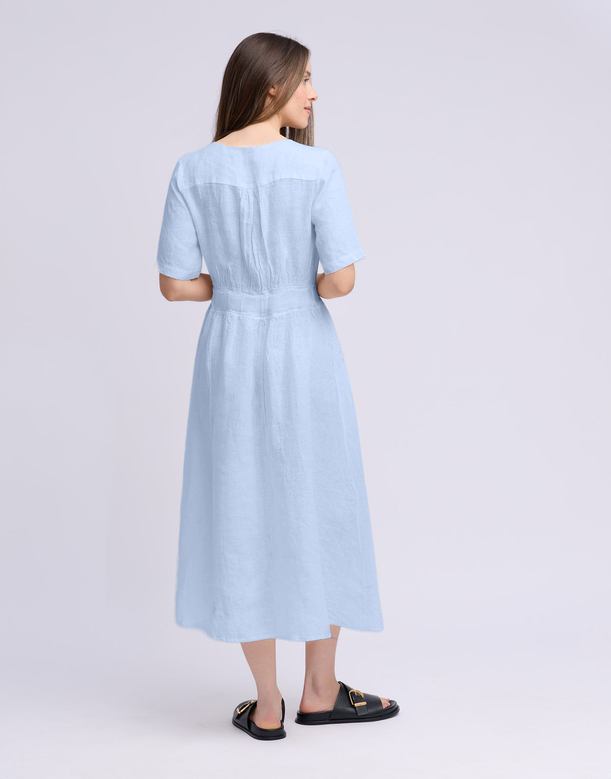 Bianca Dress - Azzura - Yoga Jeans - side view