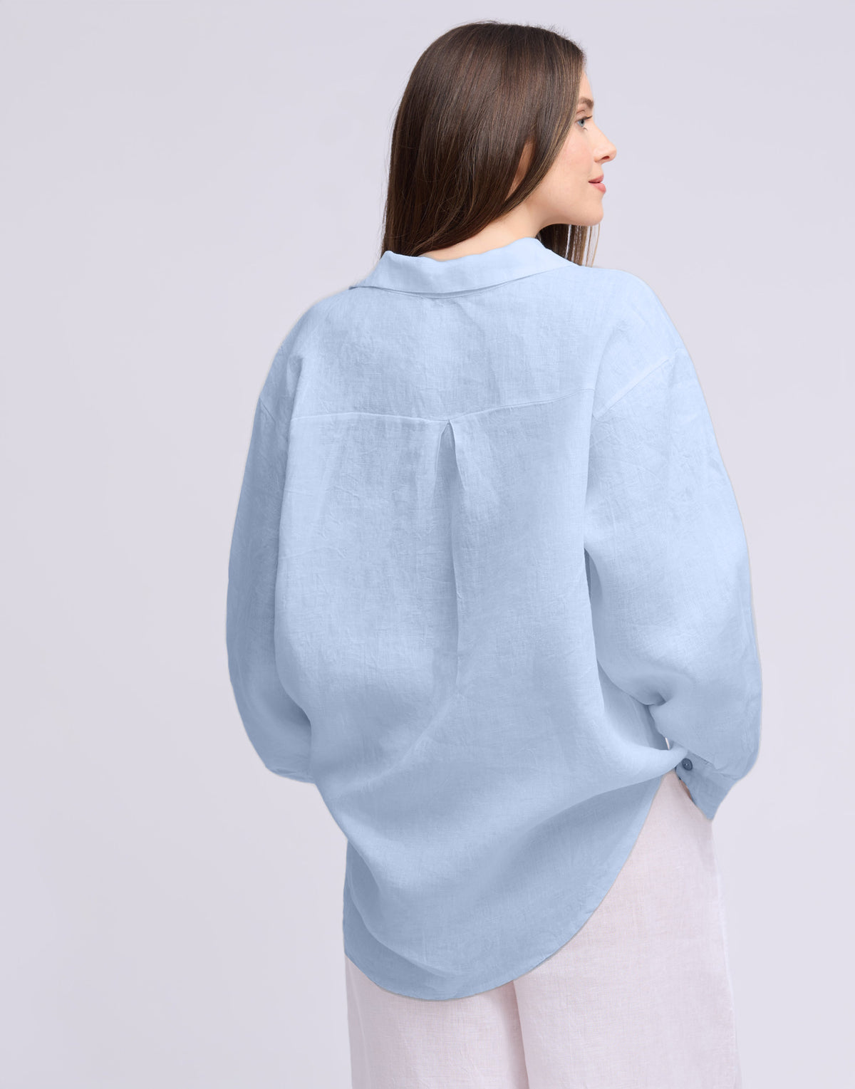 Elena Shirt - Azzura - Yoga Jeans - side view