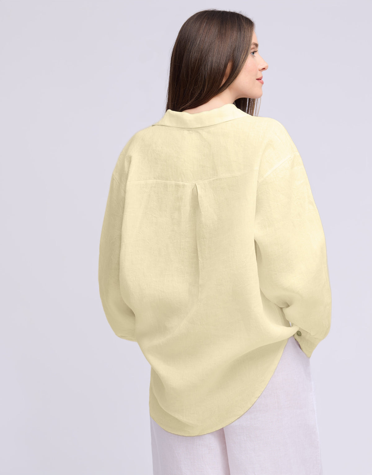 Elena Shirt - Giallo - Yoga Jeans - side view