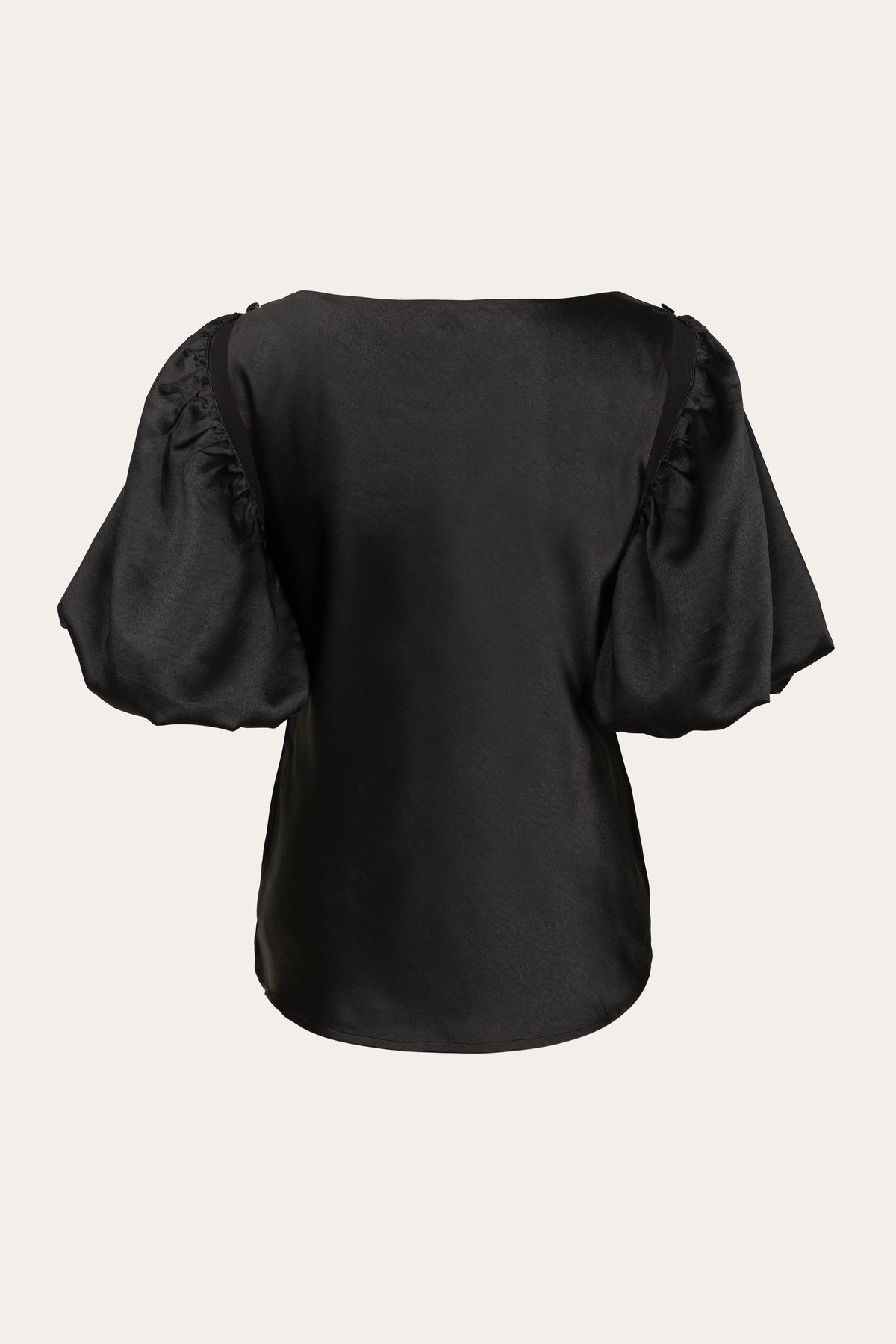 Bias Top - Detachable Puff Sleeves - Malli - detail view