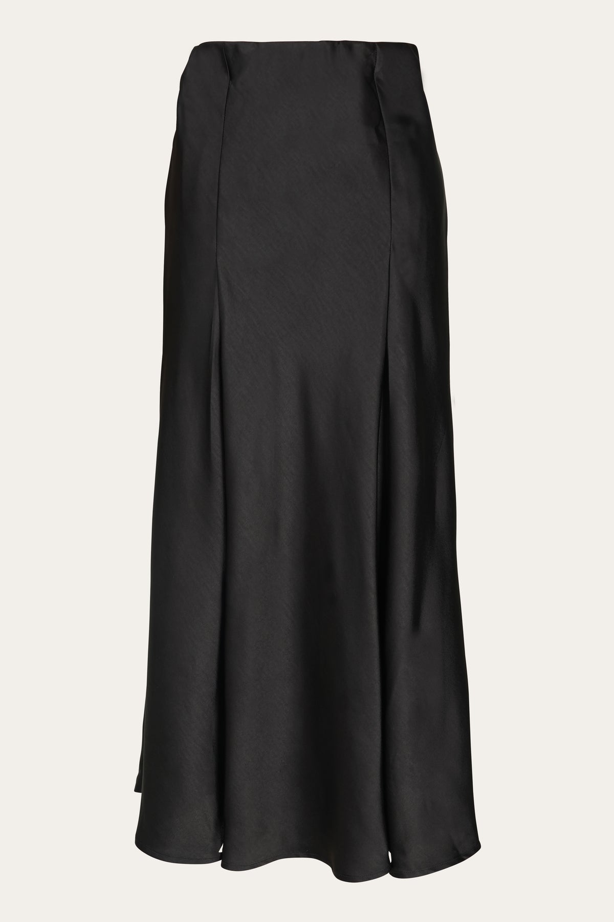 Bias Cut Satin Skirt - Malli - side view