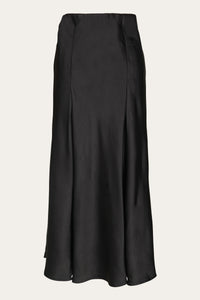 Bias Cut Satin Skirt