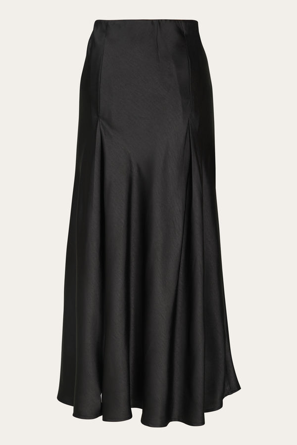 Bias Cut Satin Skirt