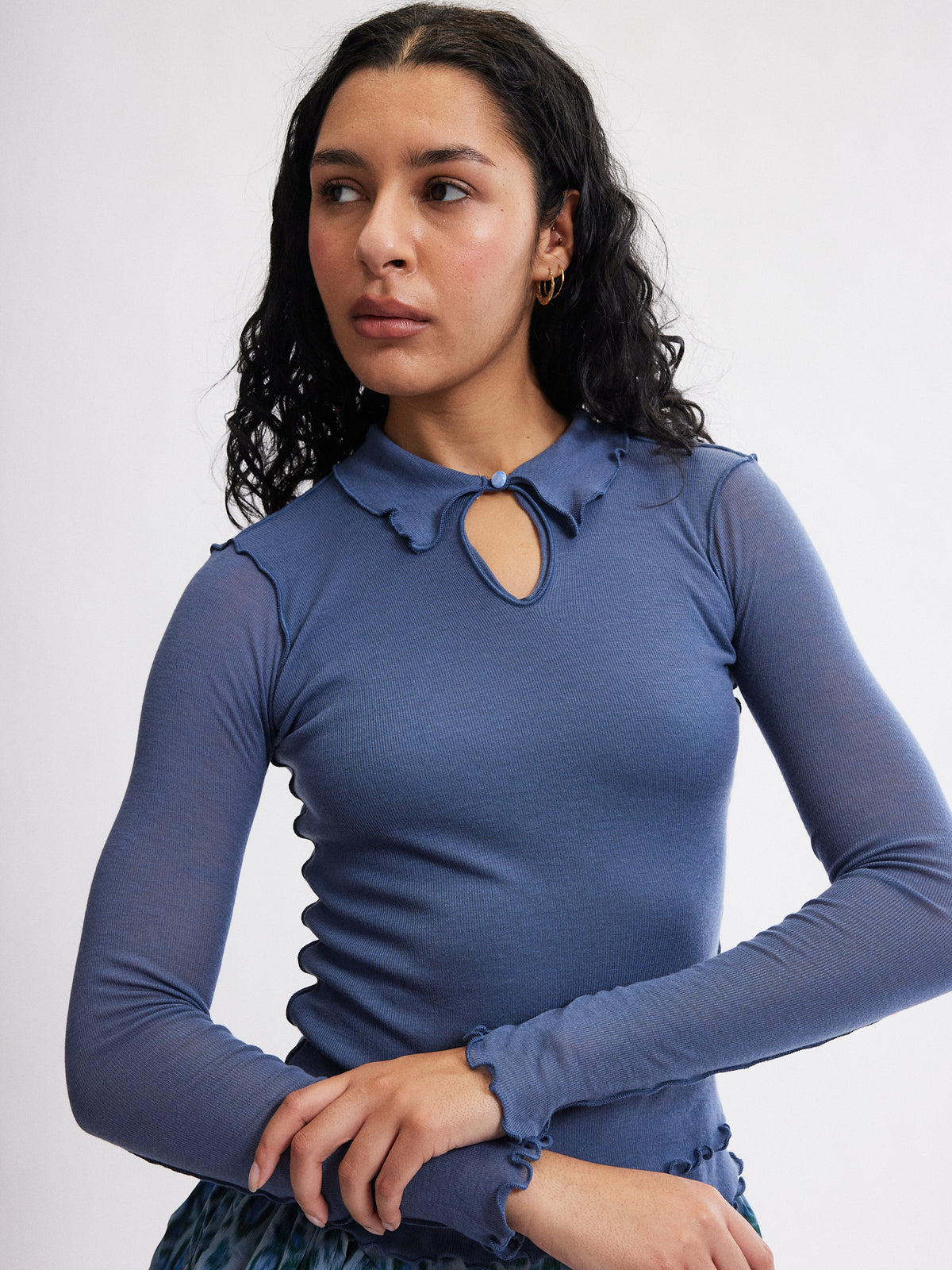 Piper Top - Slate - Eliza Faulkner - side view