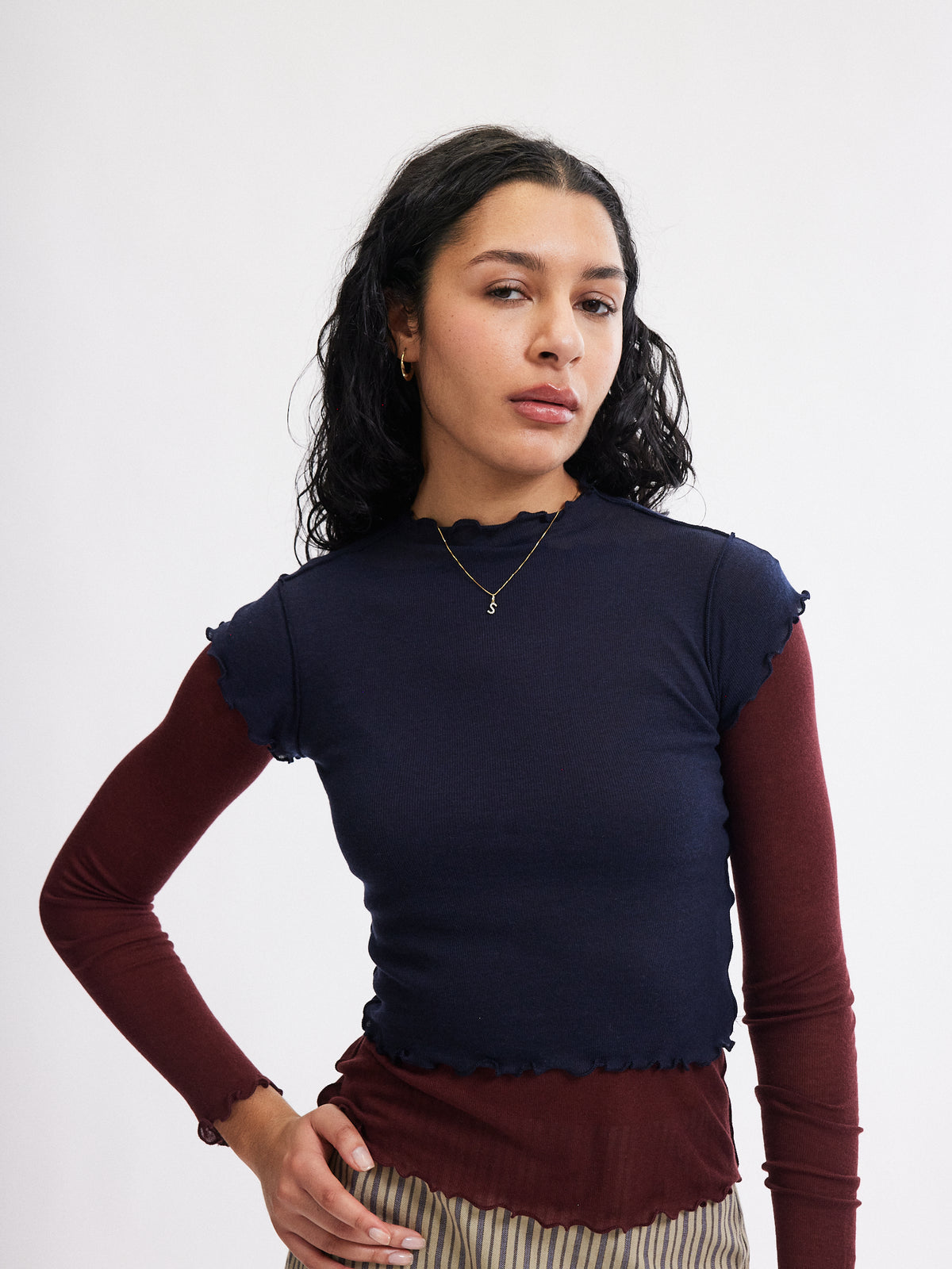Candice Top - Navy - Eliza Faulkner - back view