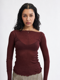Jess Top - Oxblood