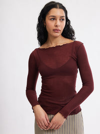 Jess Top - Oxblood