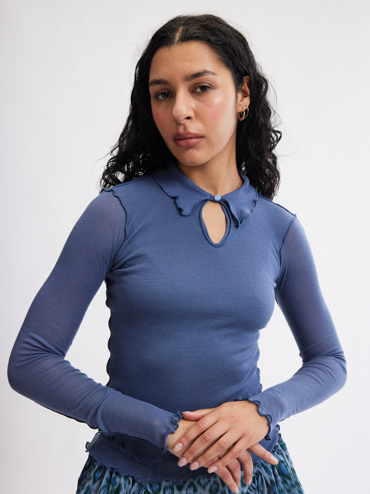 Piper Top - Slate - Eliza Faulkner - front view