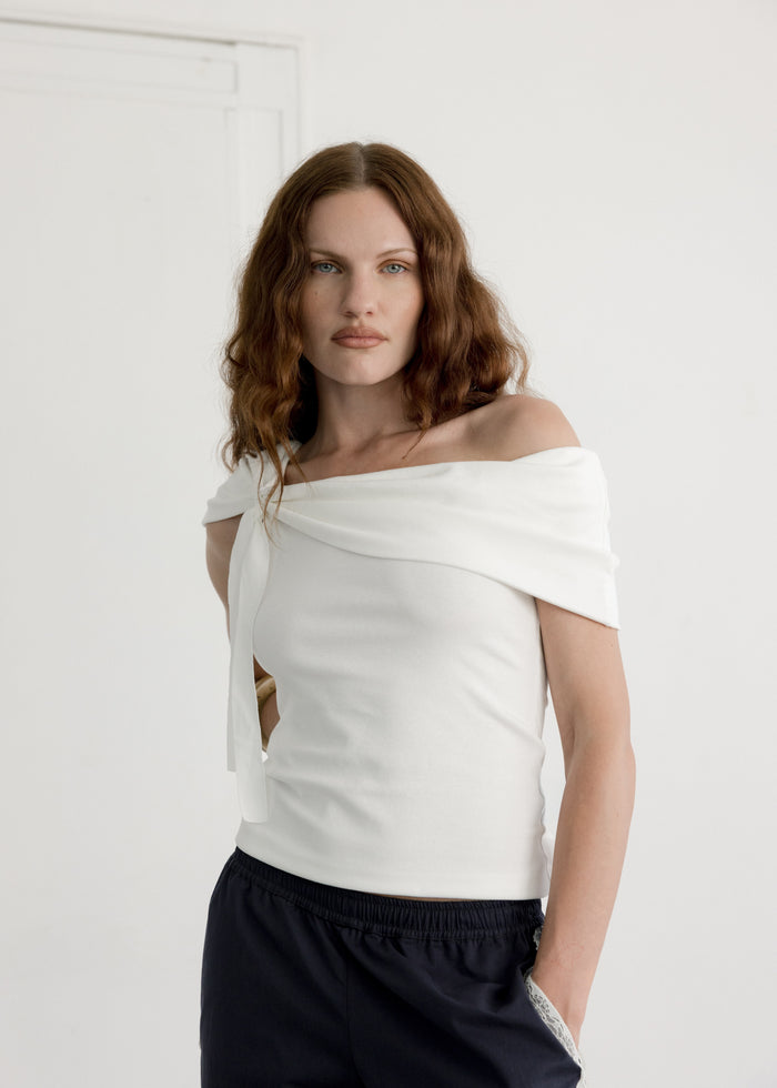 Celine Top White