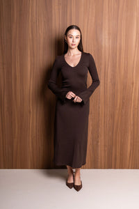 Frill Sleeve Midi Dress