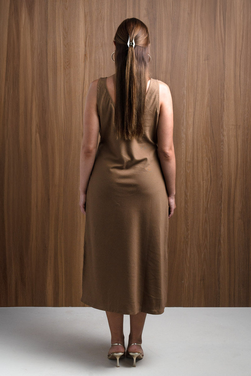 Organic Cotton Midi Slip Dress