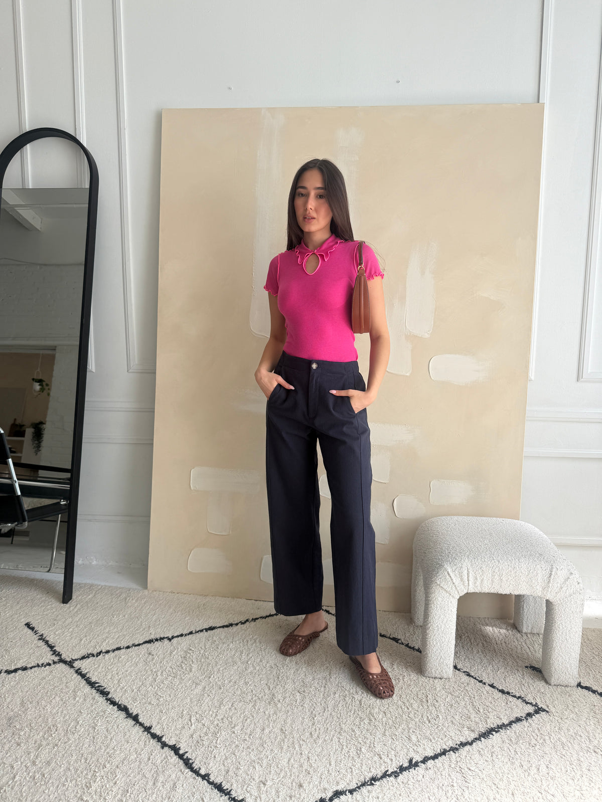Colette Pant - Navy - Dagg & Stacey - back view
