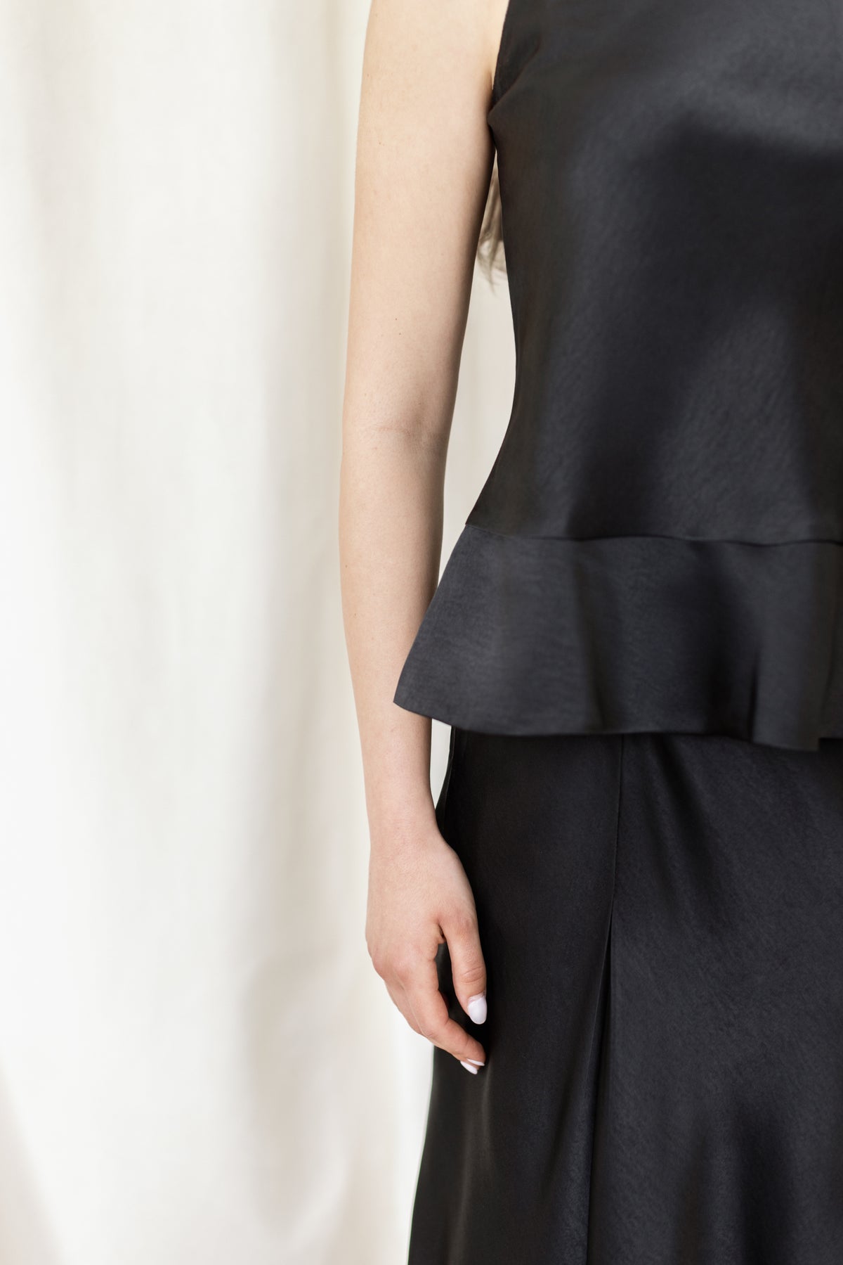 Halter Peplum Top - Malli -  view