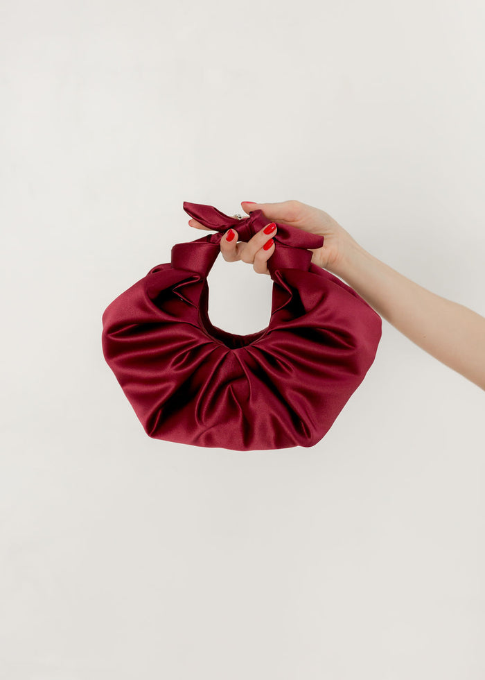 Kiku Croissant Bag - Bordeaux
