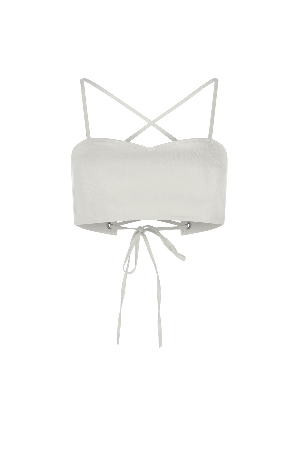 Colombe Bustier - White - Marigold - back view