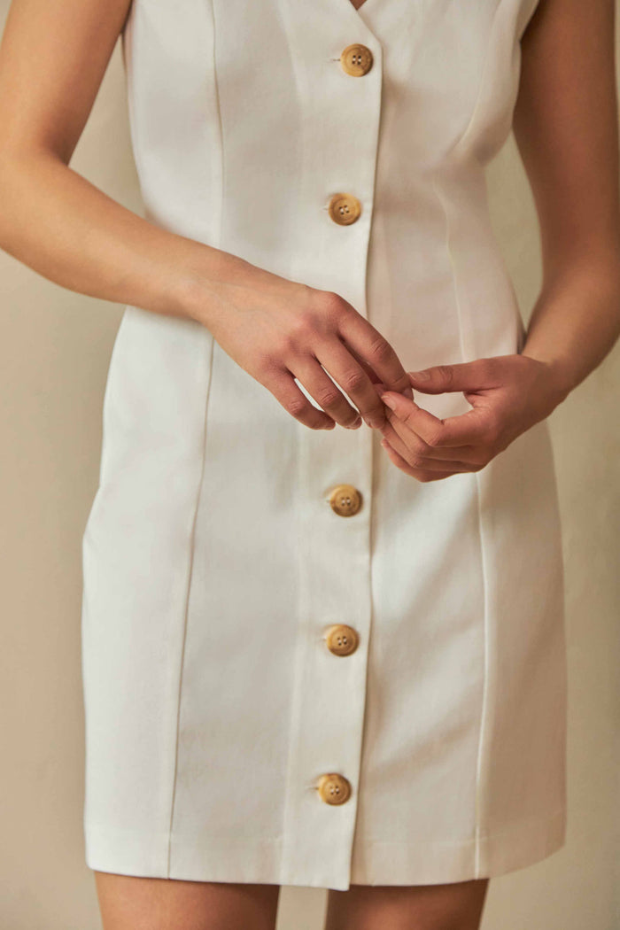 Twill Mini Dress