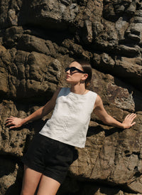 Reversible Contrast Tank - Latte
