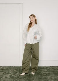 Pierce Top - Dove Stripe