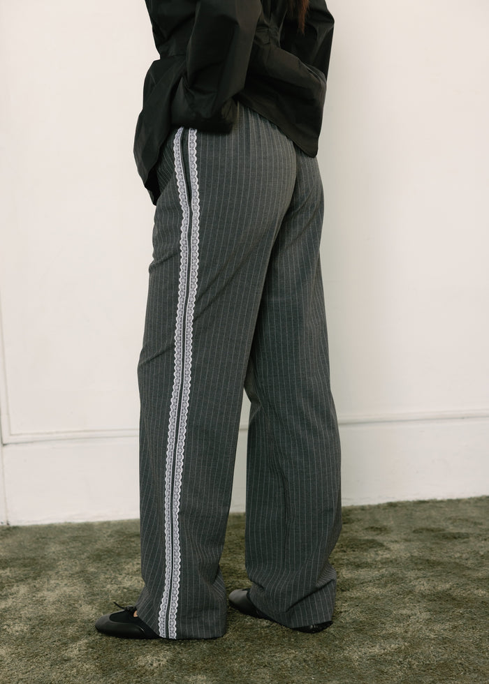 Sofina Pant - Ash Pinstripe