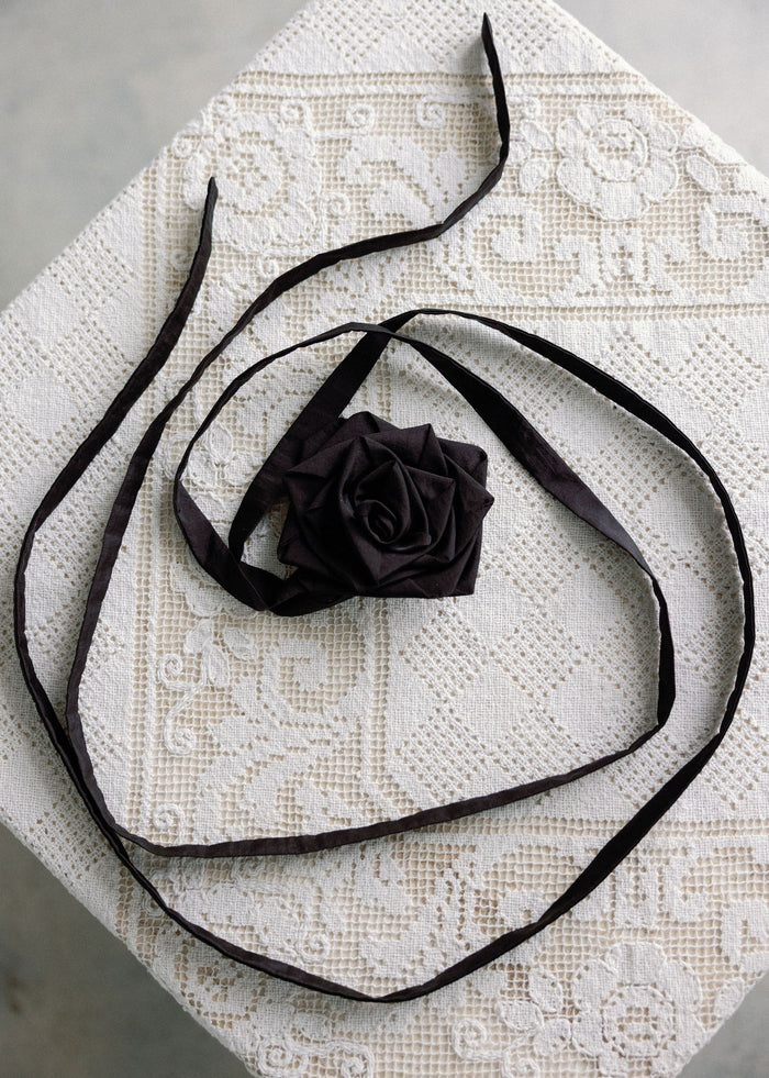 Tabi Belt - Black Taffeta