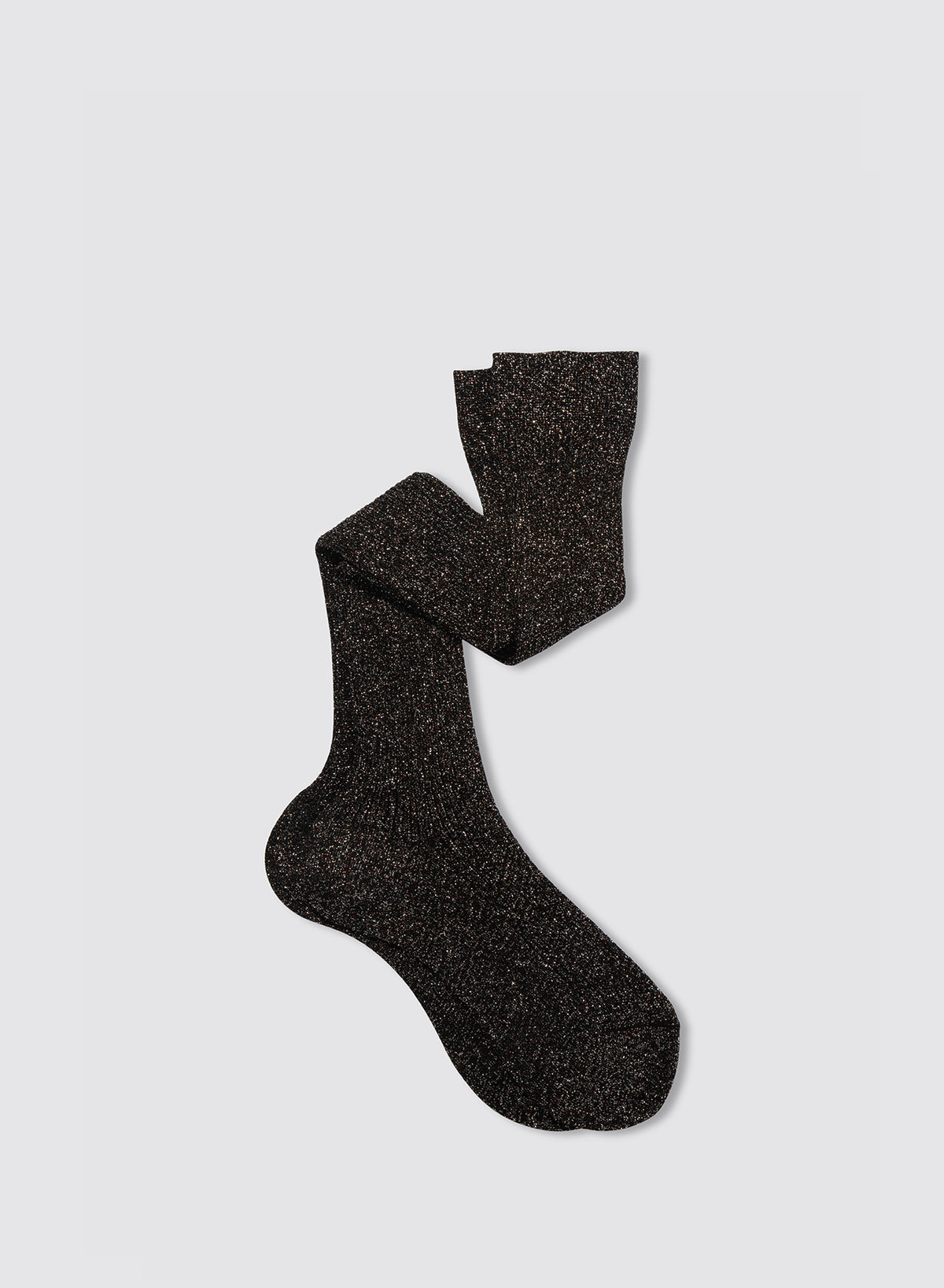Metallic Socks - Black - Maria La Rosa - back view