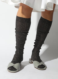 Metallic Socks - Black