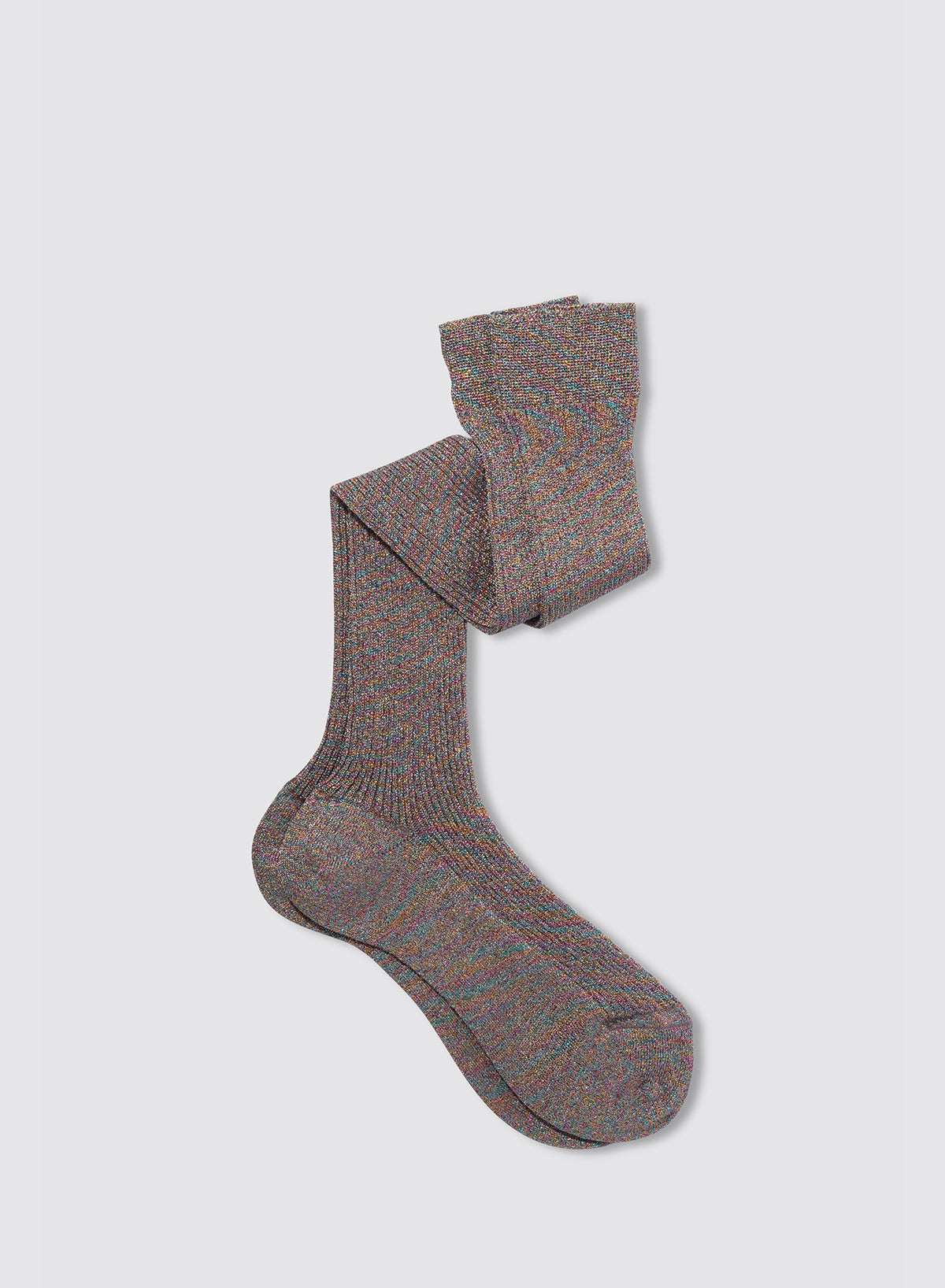 Metallic Socks - Rainbow - Maria La Rosa - front view