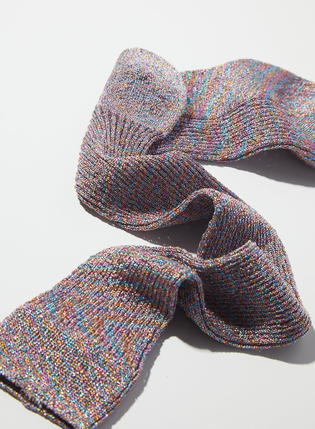Metallic Socks - Rainbow - Maria La Rosa - back view