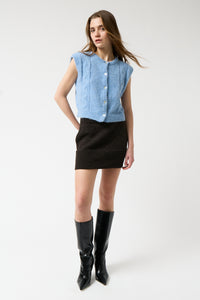 Praline Vest - Light Blue