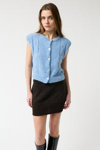 Praline Vest - Light Blue