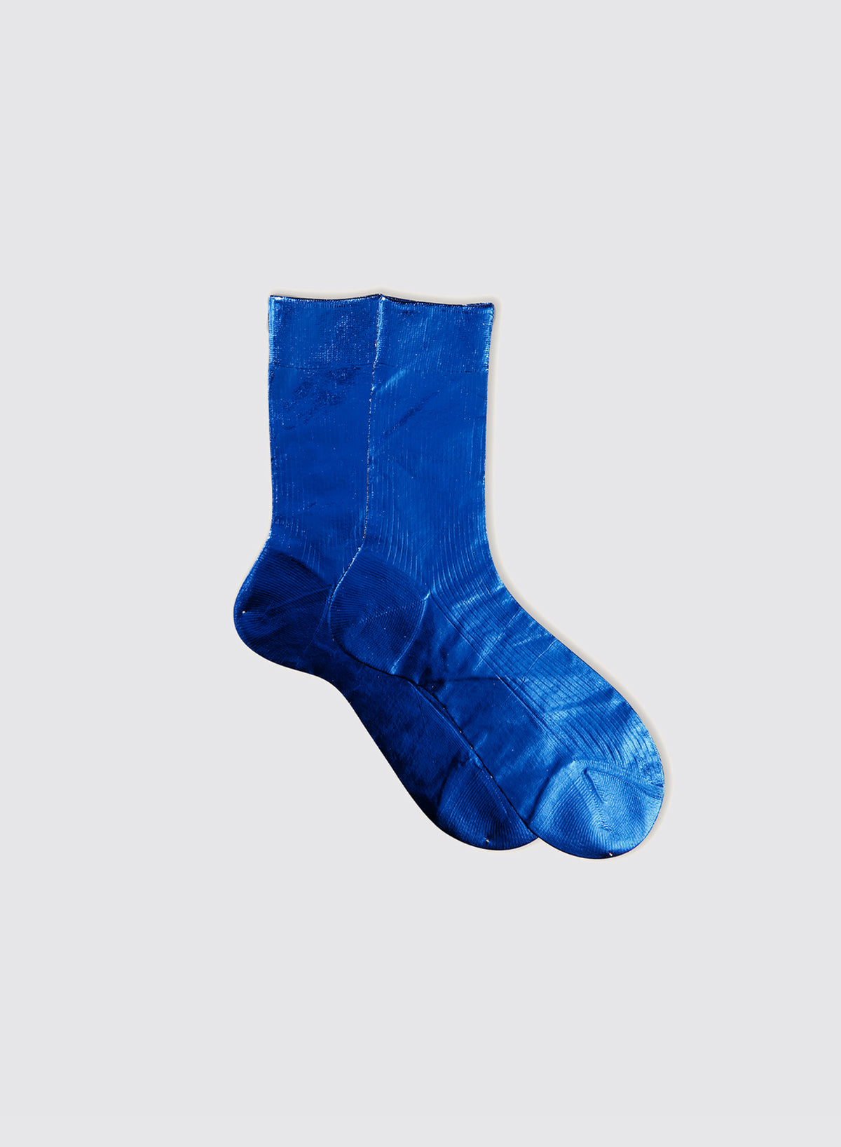 One Ribbed Laminated Socks - Mare - Maria La Rosa - front view