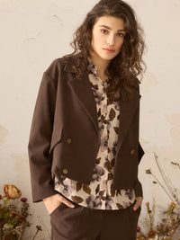 Blaise Jacket - Suede Espresso