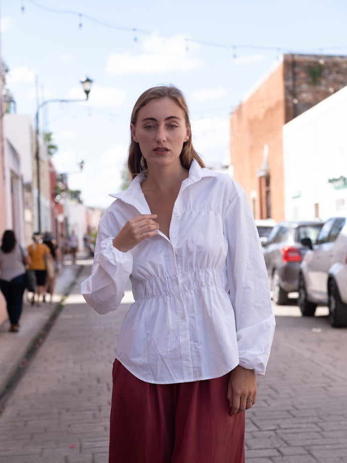 Galway Blouse - Chalk