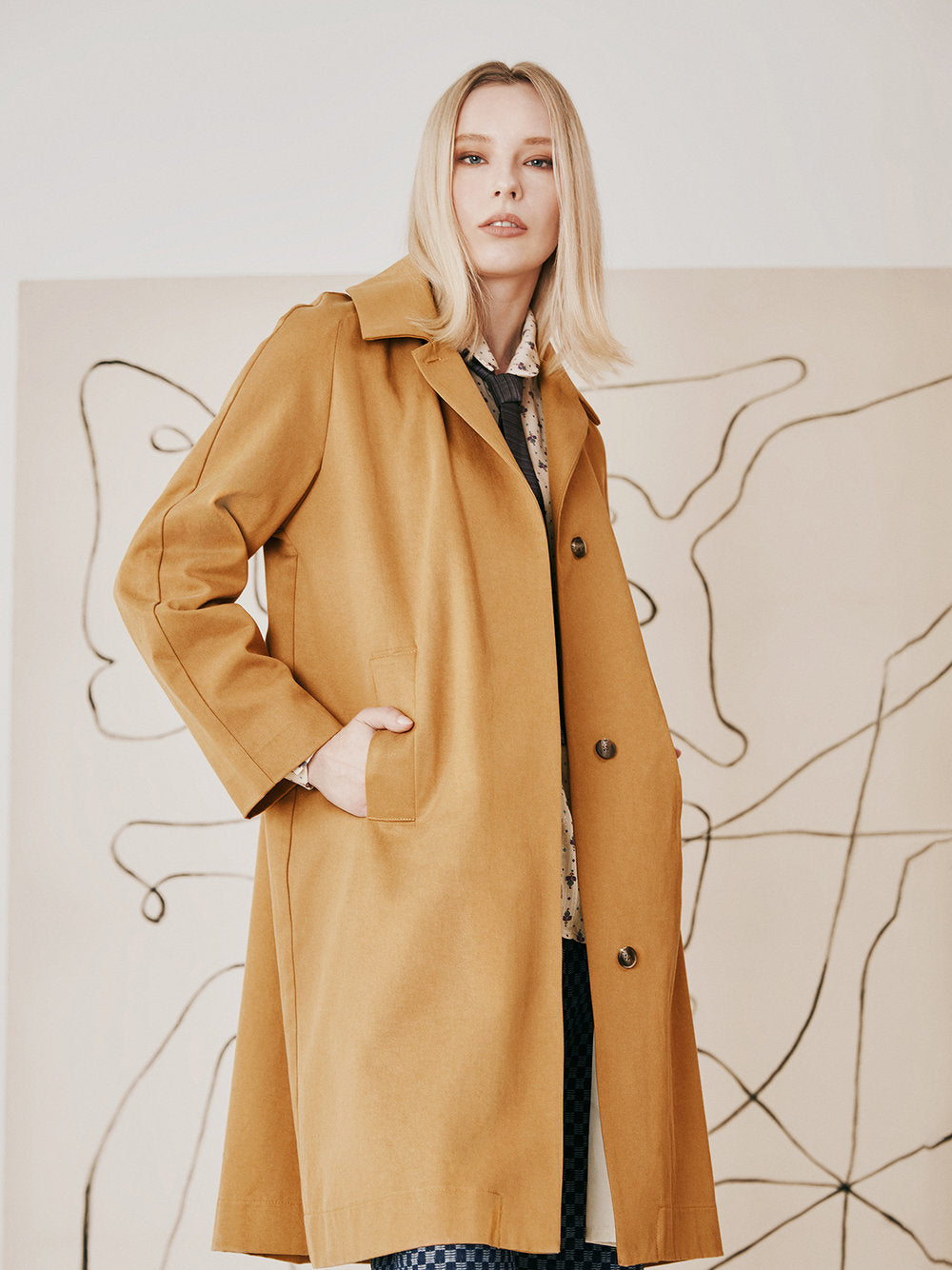 Marchand Trench - Dijon - Dagg & Stacey - back view