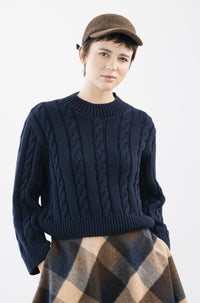 Chelsea Cropped Cable Knit