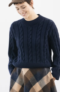 Chelsea Cropped Cable Knit